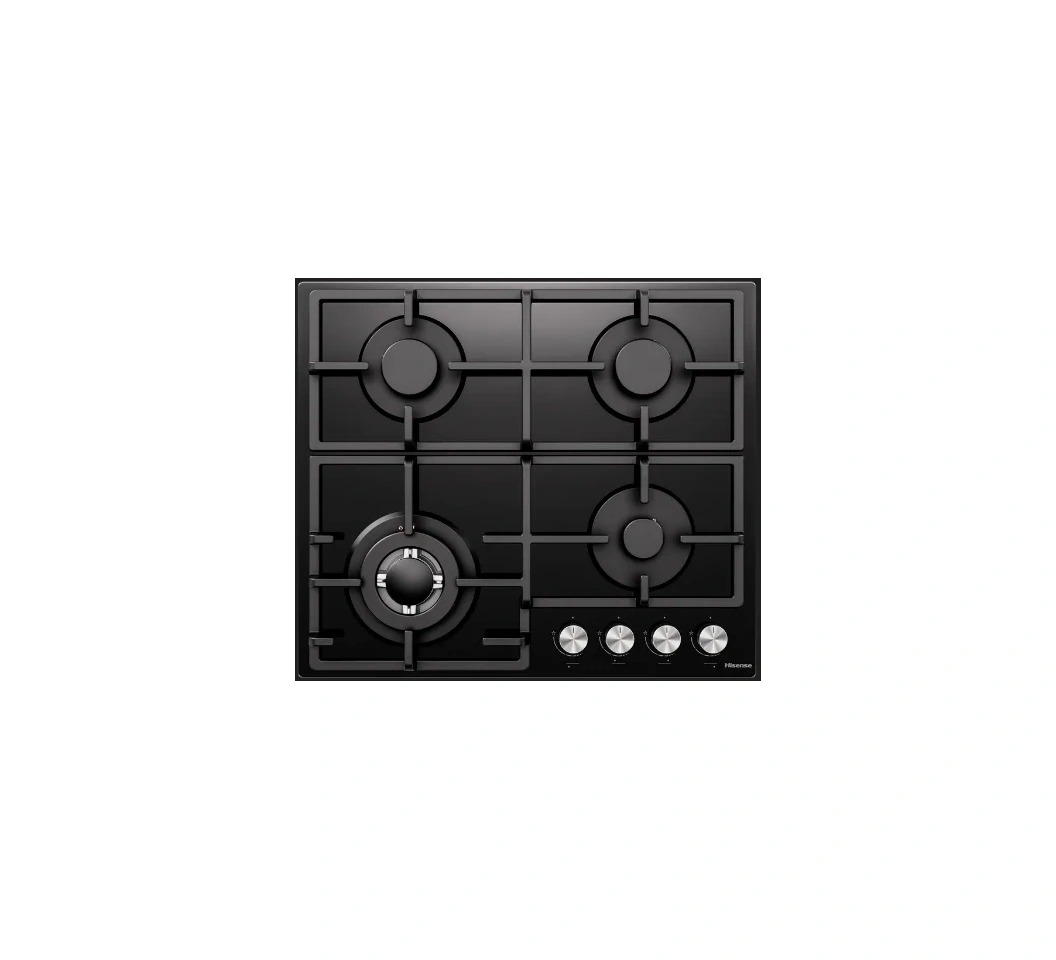 Urban-Appliances-Limited-807429 Hisense HHU60GAGB 60CM Built-in Gas Hob – 4 Burner - Image 1