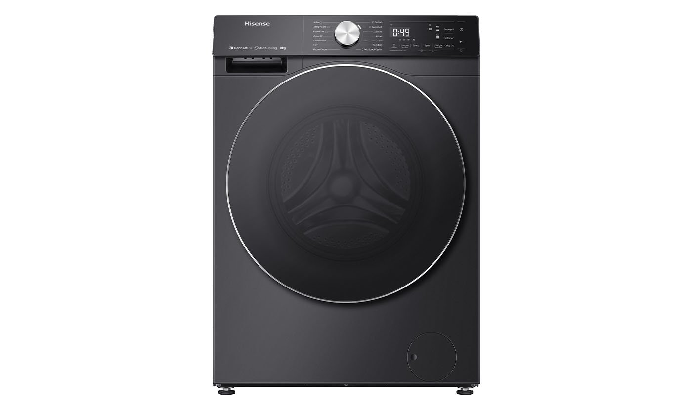 HWFS8014AB-Product-Only-Images-72dpi1.Main-Image Hisense WF7S1247BB 12KG Front Load Wash & Dry Washing Machine - Image 1